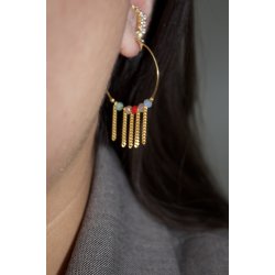 Stine A - Miss Paris Hoop Boheme �rering, Forgyldt