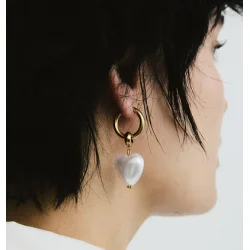 WOS - I Heart You Earring, Pearl