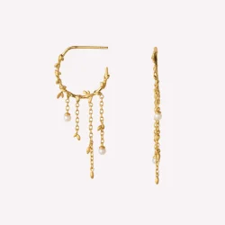 byBiehl - Jungle Ivy Hoops Pearl