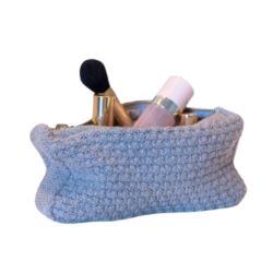 By Lohn - Petra Strikket Clutch, Grey Melange