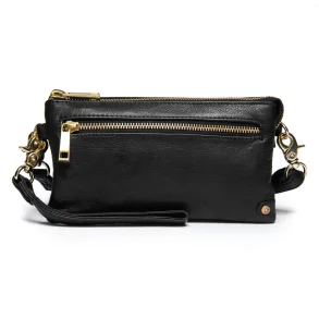 Depeche - Lille Clutch/Croosover Taske, Sort