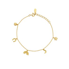 Maanesten - Lucky Charm Armb�nd, Forgyldt