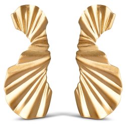 Enamel - Big Wave Earring