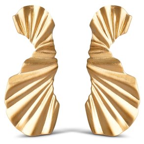 Enamel - Big Wave Earring