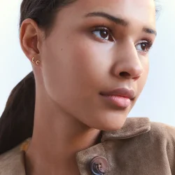 Maanesten - Alfabet Single rering, Forgyldt