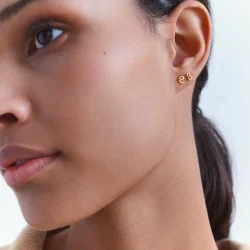 Maanesten - Alfabet Single rering, Forgyldt