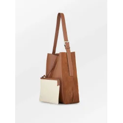 Becks�ndergaard - Mixel Mae Buckle Bag, Cognac Brown