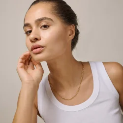 Enamel - Medium Charm Halskde, 50 cm