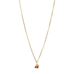 Enamel - Cherry Necklace, Red 