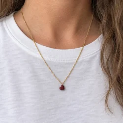 Enamel - Grand Amore Halsk�de, Bordeaux