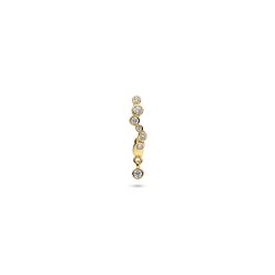 Maria Black - Nova Drop Huggie �rering, Forgyldt