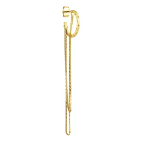 Jane K�nig - Orbis Chain Hoop �rering, Forgyldt