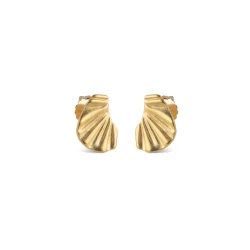 Enamel - Mini Wave �reringe, Forgyldt