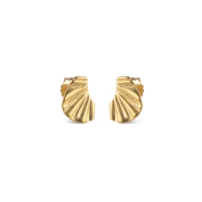 Enamel - Mini Wave �reringe, Forgyldt