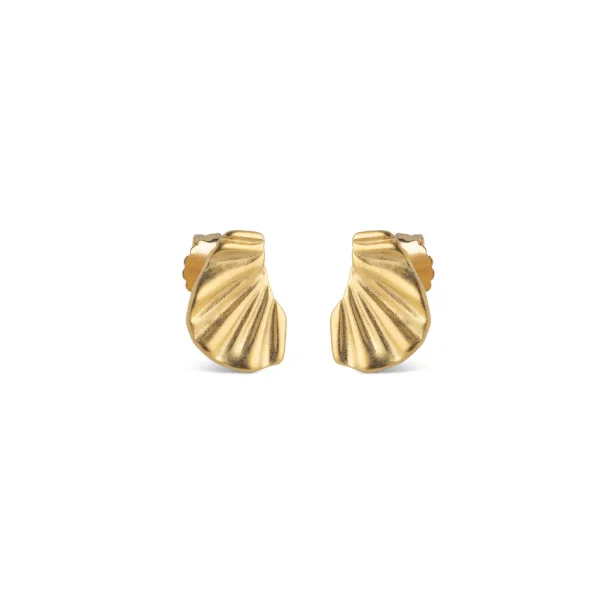 Enamel - Mini Wave �reringe, Forgyldt