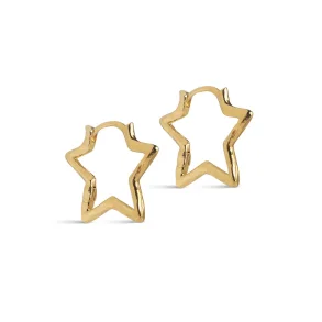 Enamel - Organic Star Medium �reringe, Forgyldt