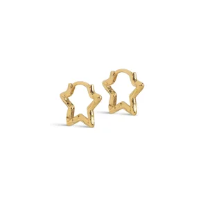 Enamel - Organic Star Small �reringe, Forgyldt