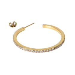 Jane K�nig - Olympia Hoop with Stones 27, Forgyldt