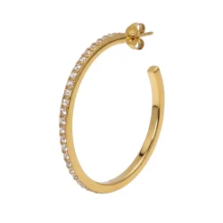 Jane K�nig - Olympia Hoop with Stones 27, Forgyldt