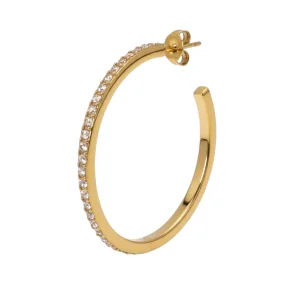 Jane K�nig - Olympia Hoop with Stones 27, Forgyldt