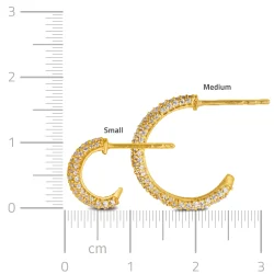 byBiehl - Ocean Flow Small Sparkle Hoops