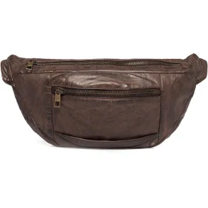Depeche - Rummelig Bumbag i skind, Winter Brown