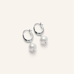 Pernille Corydon - Pearl Blossom �reringe, S�lv