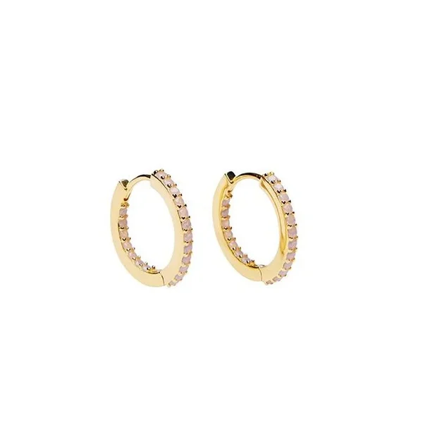 Pico - Rainy Medium Hoops, Powder Opac