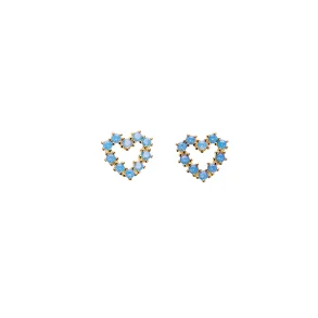 Pico - Cur Crystal Stud, Blue Opac
