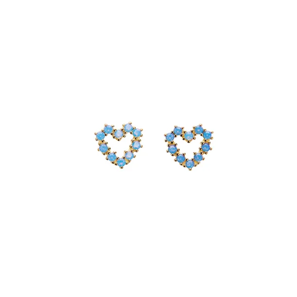 Pico - Cur Crystal Stud, Blue Opac