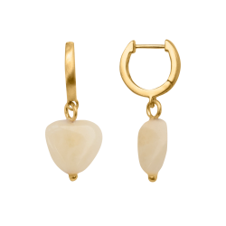 byBiehl - Soft Heart Hoop Cream, forgyldt