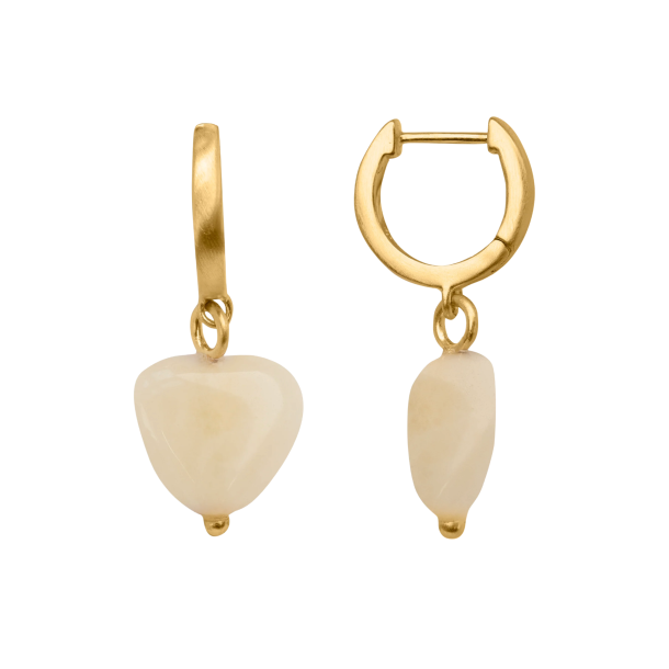 byBiehl - Soft Heart Hoop Cream, forgyldt