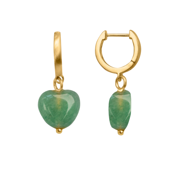 byBiehl - Soft Heart Hoop Green, forgyldt