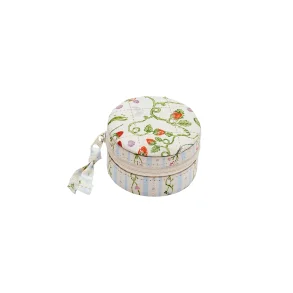 Maanesten - Round Jewelry Box Small, Garden Magic Ivory