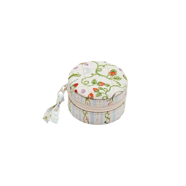 Maanesten - Round Jewelry Box Small, Garden Magic Ivory