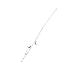 Jane K�nig - Small Half Moon Chain �rering, Fors�lvet