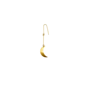 Jane K�nig - Small Half Moon �rering, Forgyldt