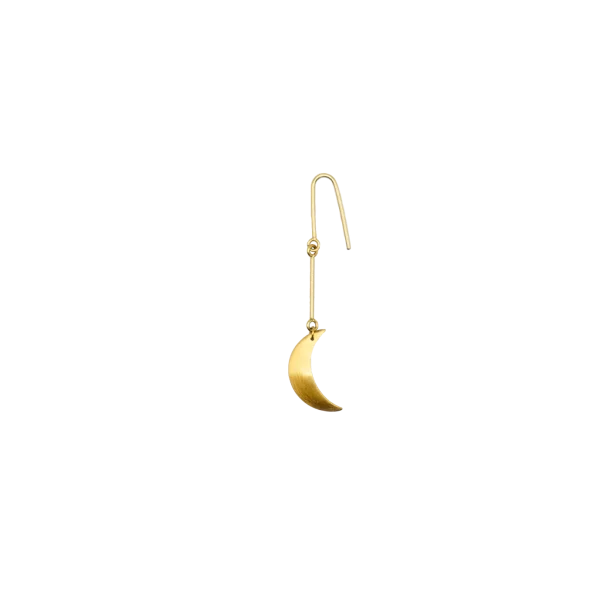 Jane K�nig - Small Half Moon �rering, Forgyldt