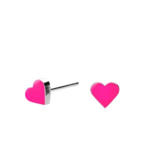 Scherning - Sign Heart reringe, Neon Pink