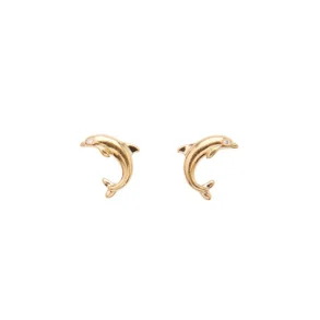 Pico - Dolphin Studs, forgyldt