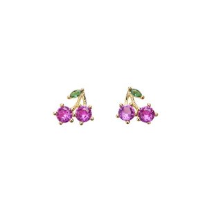 Pico - Cherry Crystal Stud