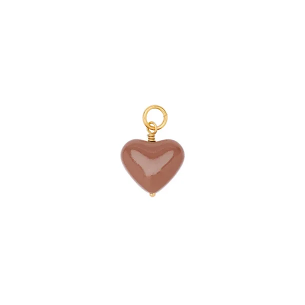 Pico - Amore Hjerte Vedh�ng, Caramel