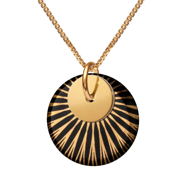 Scherning - Splash Duo Halskde, Black/Gold