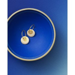 Scherning - Splash �reringe, White/Gold 