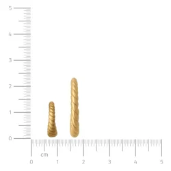 byBiehl - Seashell Hoops Large, Forgyldt