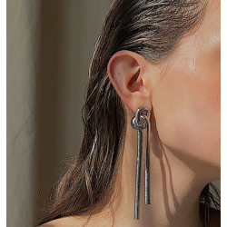 WOS - Knut Earrings Silver