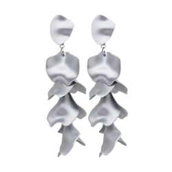 WOS - Flake Silver Earrings