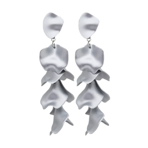 WOS - Flake Silver Earrings