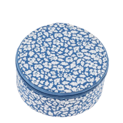 Bon Dep - Jewelry box round mw Liberty Feather Blue