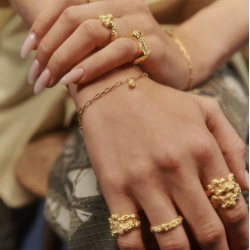 Camille Brinch - Blush Crush Armbnd, Guld